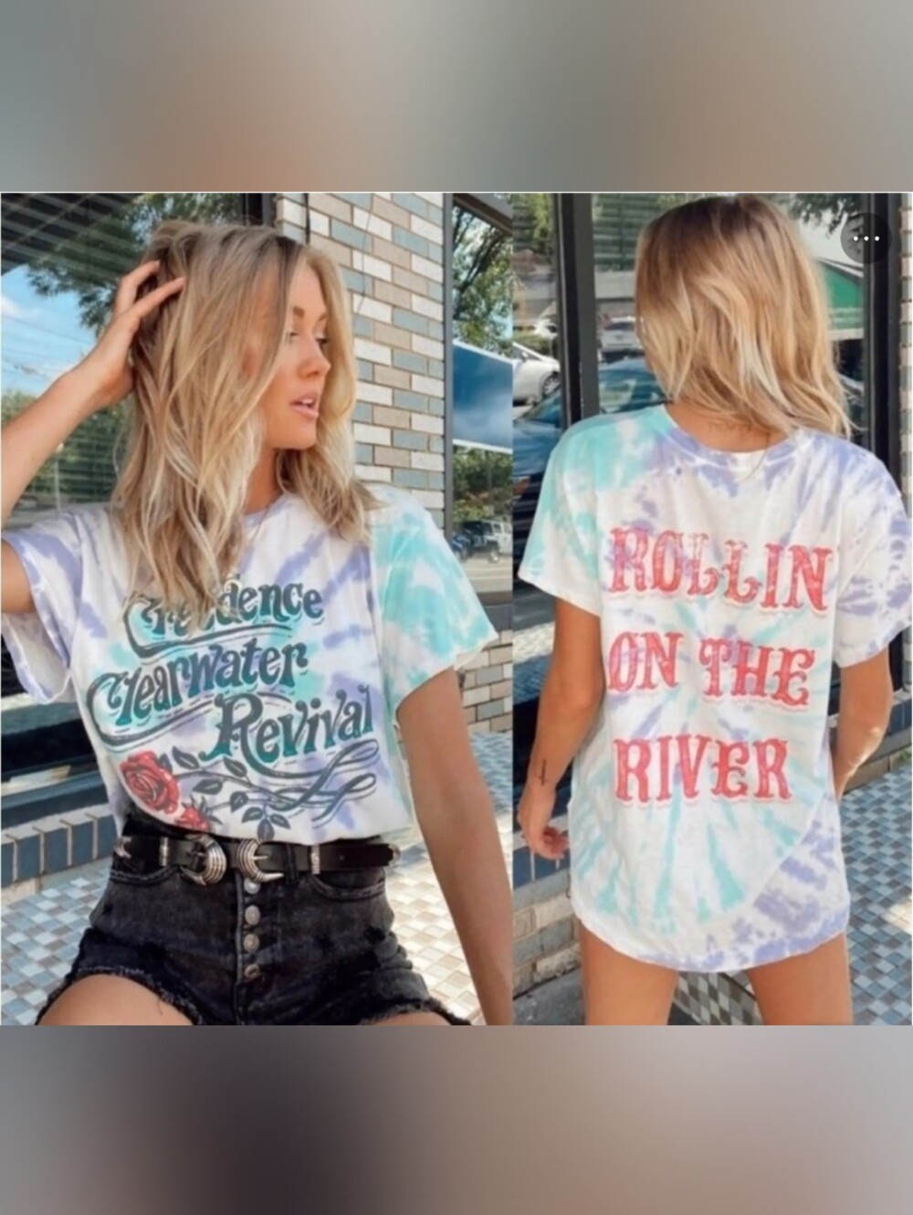 DAYDREAMER Creedance Clearwater Revival Tie Dye Tee